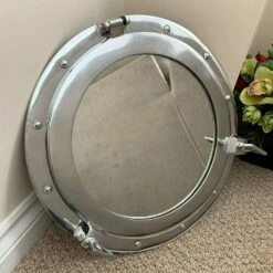Darthome Limited Chrome Studded Porthole Wall Mirror