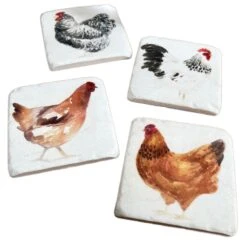 Darthome Limited Set Of 4 Ceramic Chicken Coasters -Decor Garden Shop 10 7238b711 1b25 4518 8078 331230efaf8e