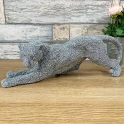 Darthome Limited Silver Glitter Cheetah Sculpture