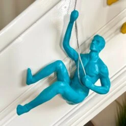 Darthome Limited Set Of 2 Coloured Hanging Abseiling Men Figures -Decor Garden Shop 13