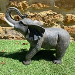 Darthome Limited Grey Lucky Elephant Garden Sculpture Large 42cm -Decor Garden Shop 14 13f6117e 0012 455d 9d76 6e0d0872b8d1 1