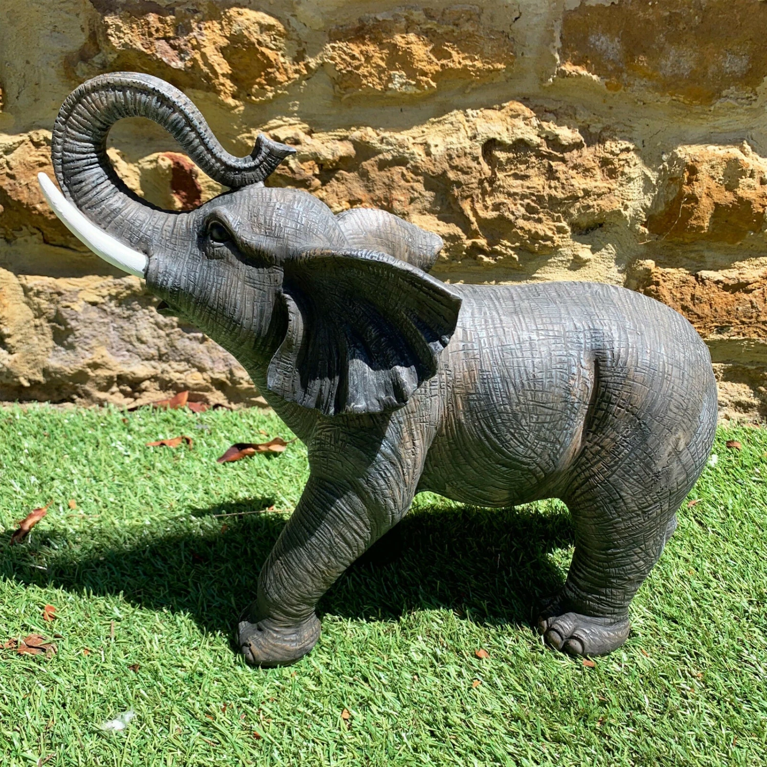Darthome Limited Grey Lucky Elephant Garden Sculpture Large 42cm 7 Darthome Limited Grey Lucky Elephant Garden Sculpture Large 42cm - Image 7
