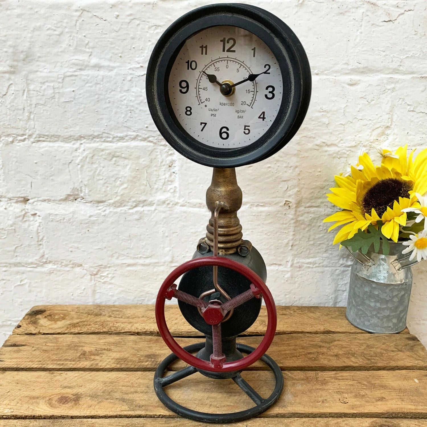 Darthome Limited Industrial Pipe Table Clock 1 Darthome Limited Industrial Pipe Table Clock