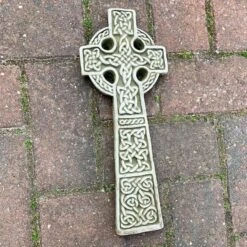 Darthome Limited Tall Stone Celtic Cross Tile Wall Plaque 34cm