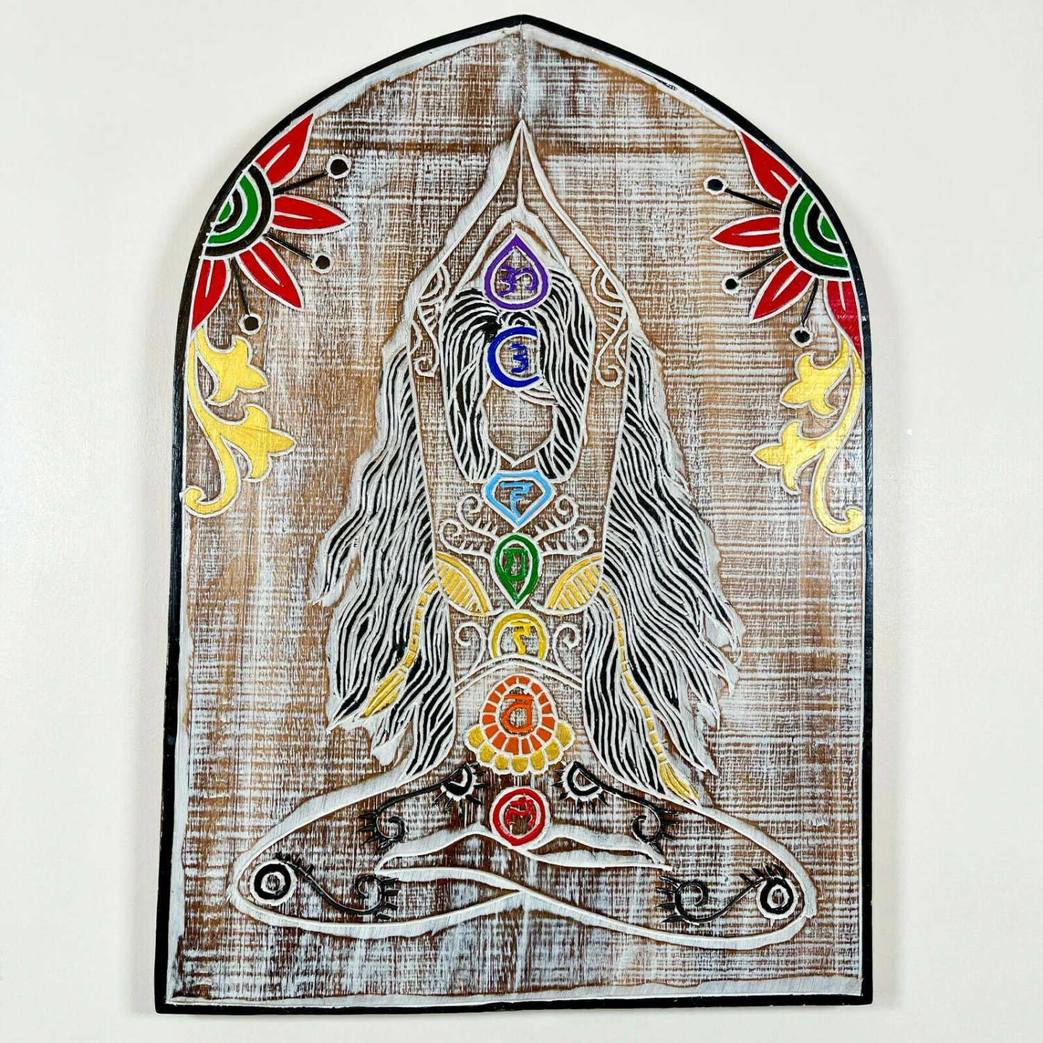 Darthome Limited Arch Chakra Wooden Wall Plaque 1 Darthome Limited Arch Chakra Wooden Wall Plaque