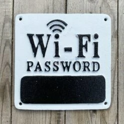 Darthome Limited WiFi Password Cast Iron Wall Sign