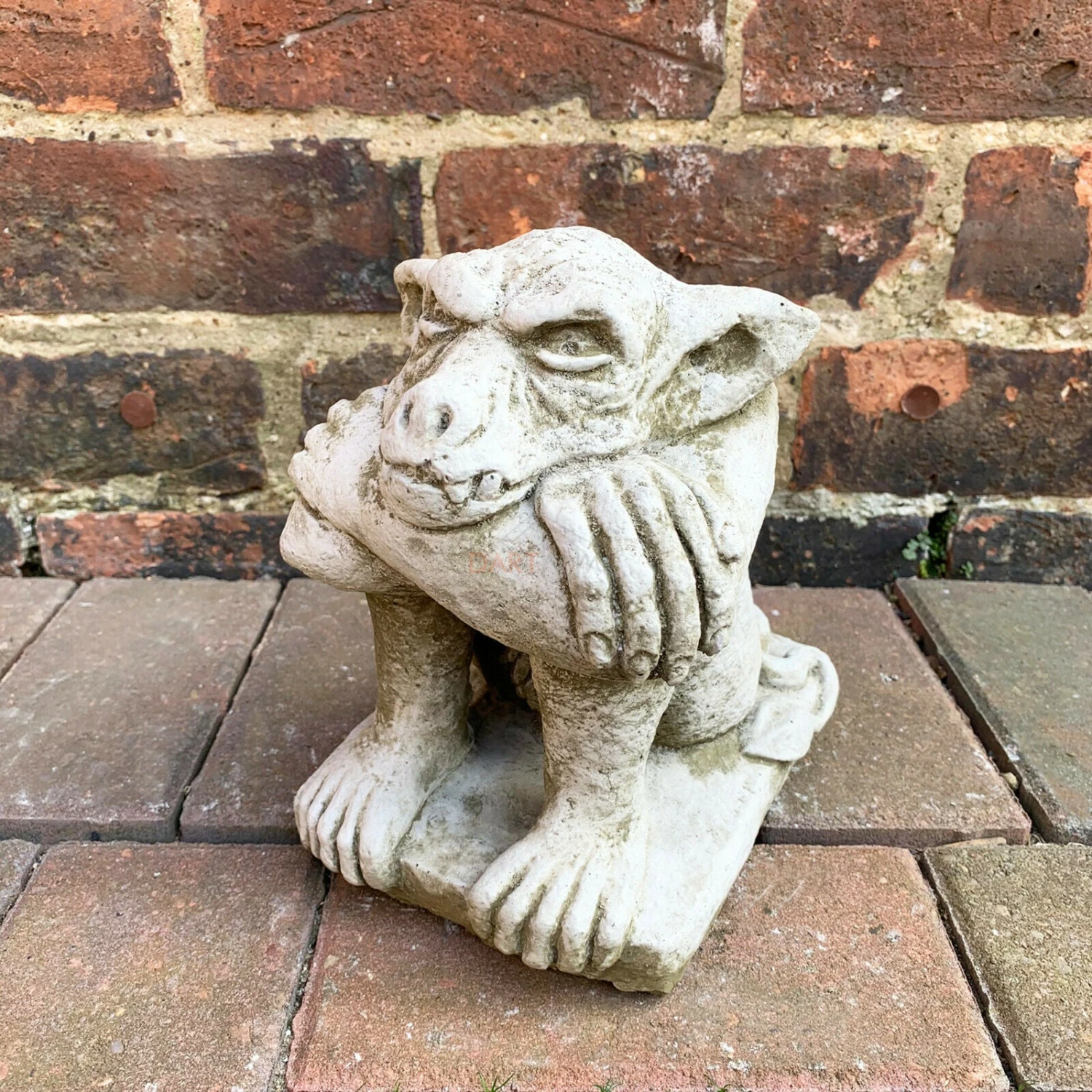 Darthome Limited Stone Sitting Gremlin Garden Statue 5kg 1 Darthome Limited Stone Sitting Gremlin Garden Statue 5kg