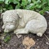 Darthome Limited Stone Lying Pug Sculpture