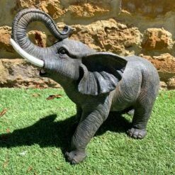 Darthome Limited Grey Lucky Elephant Garden Sculpture Large 42cm