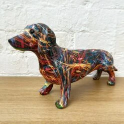 Darthome Limited Colourful Sausage Dog Ornament