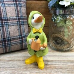Darthome Limited Resin Puddle Duck With Watering Can Figurine