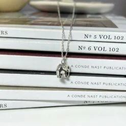 Darthome Limited Sterling Silver Elephant Pendant Necklace 18"