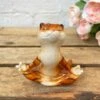 Darthome Limited Ceramic Sitting Yoga Ginger Cat Novelty Sculpture
