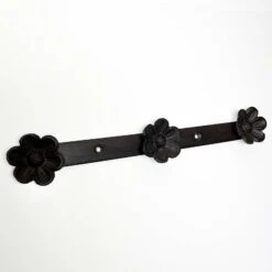 Darthome Limited Cast Iron 3x Daisy Flower Wall Coat Hooks 31cm CLEARANCE