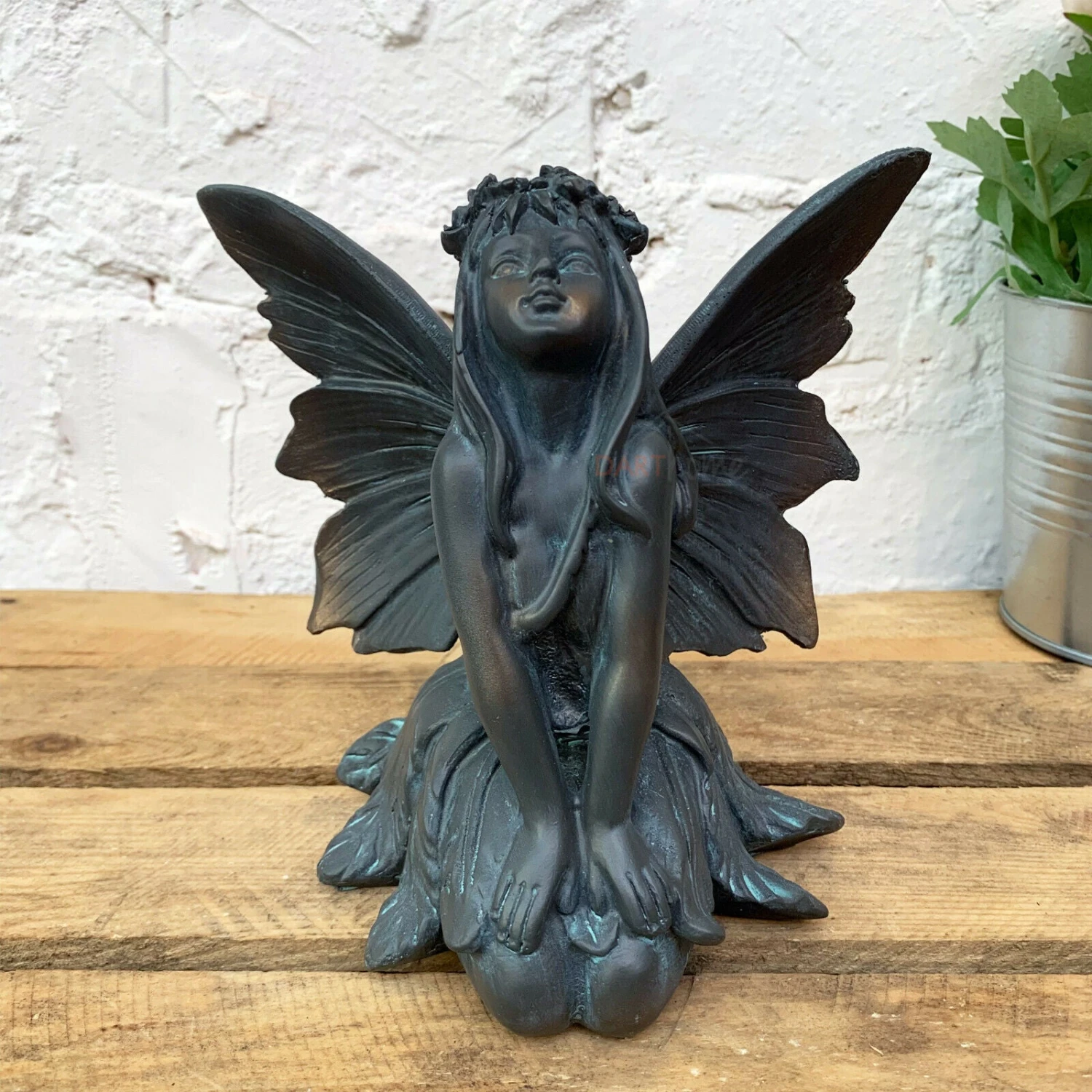 Darthome Limited Bronze Resin Flower Fairy Girl Ornament C 1 Darthome Limited Bronze Resin Flower Fairy Girl Ornament C
