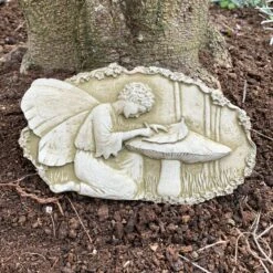 Darthome Limited Stone Angel Fairy Writing Garden Wall Hanging Plaque 18cm
