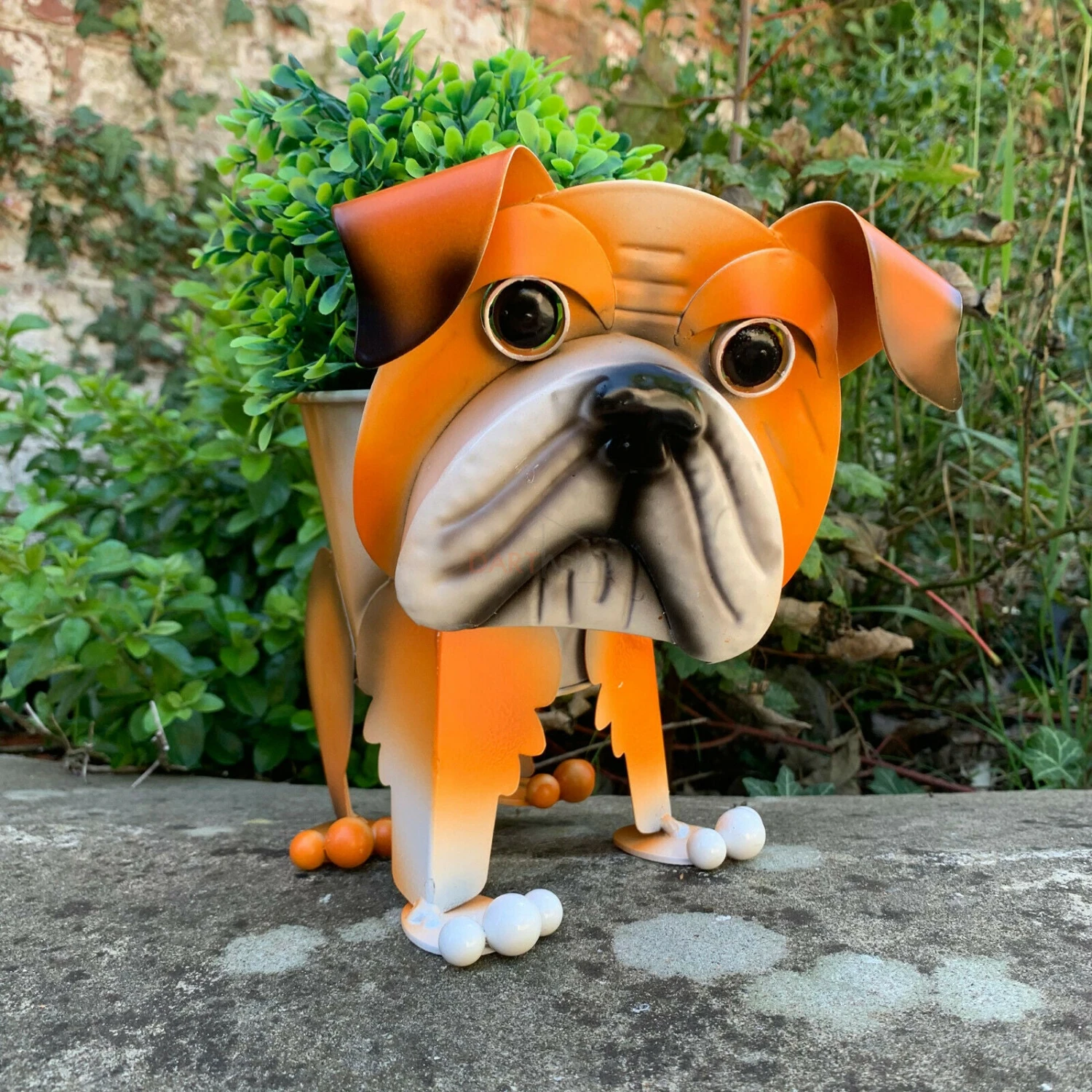 Darthome Limited Metal Wobbly Bulldog Planter 1 Darthome Limited Metal Wobbly Bulldog Planter