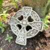 Darthome Limited Stone Round Ancient Celtic Cross Wall Hanging Tile Plaque 17cm