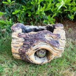 Darthome Limited Cement Tree Log Owl Planter