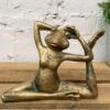 Darthome Limited Gold Yoga Frog Ornament 17cm
