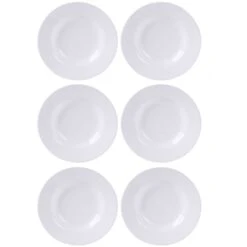 Darthome Limited 6pc White Round Soup Bowls 23cm