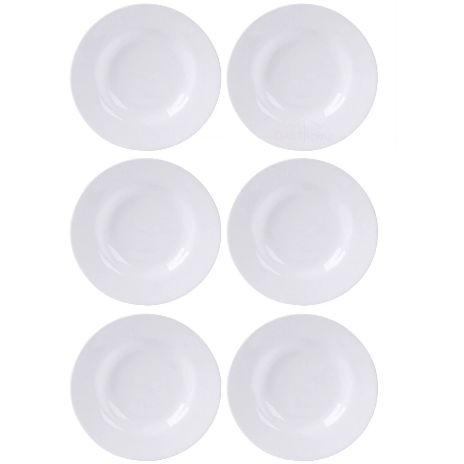 Darthome Limited 6pc White Round Soup Bowls 23cm 1 Darthome Limited 6pc White Round Soup Bowls 23cm