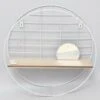 Darthome Limited White Wall Shelf With Mirror & Key Hooks
