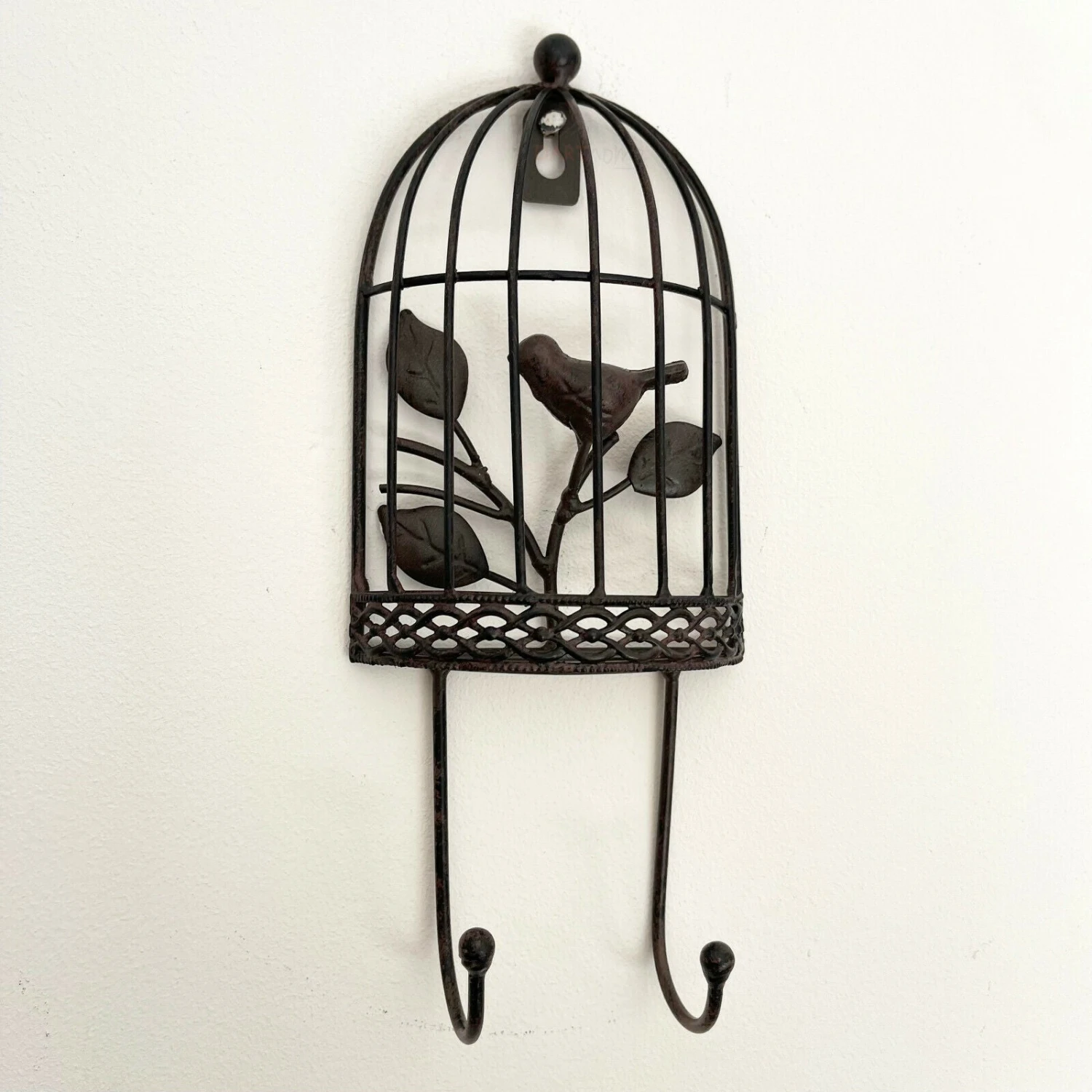 Darthome Limited Cast Iron Bird Cage Double Wall Coat Hooks 22cm CLEARANCE 1 Darthome Limited Cast Iron Bird Cage Double Wall Coat Hooks 22cm CLEARANCE