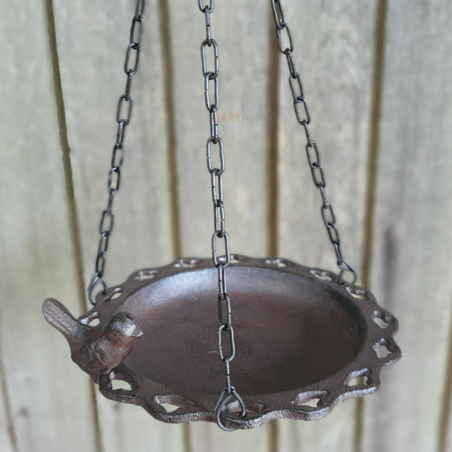 Darthome Limited Cast Iron Hanging Bird Feeder 36cm 1 Darthome Limited Cast Iron Hanging Bird Feeder 36cm