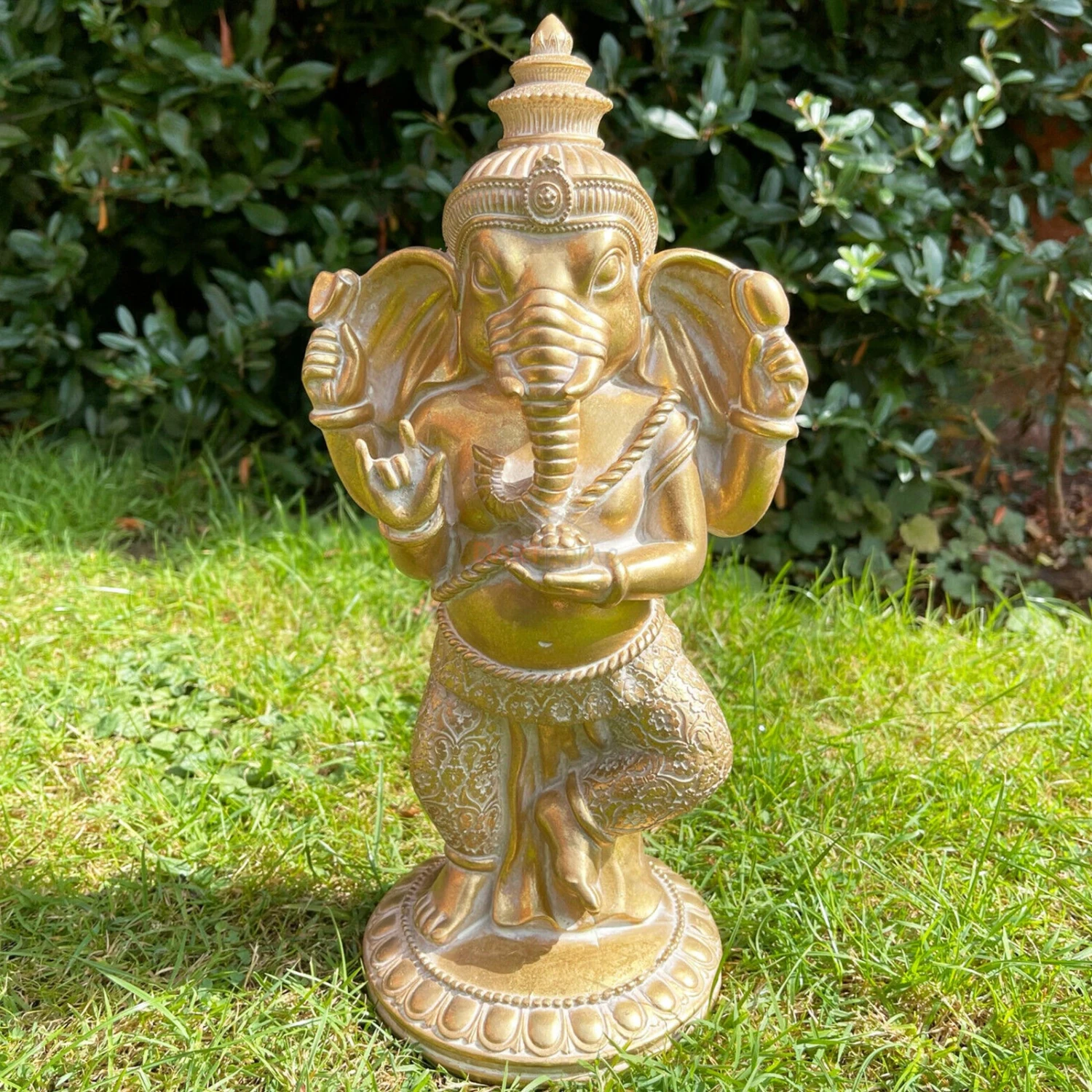 Darthome Limited Gold Dancing Ganesh Elephant Sculpture 1 Darthome Limited Gold Dancing Ganesh Elephant Sculpture