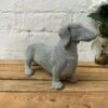Darthome Limited Silver Glitter Daschund Ornament