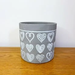 Darthome Limited Cement Scribble Love Heart Plant Pot Holder -Decor Garden Shop 21 8c0c6d0e 4c87 4fc7 a93a e7d2a1f7e578