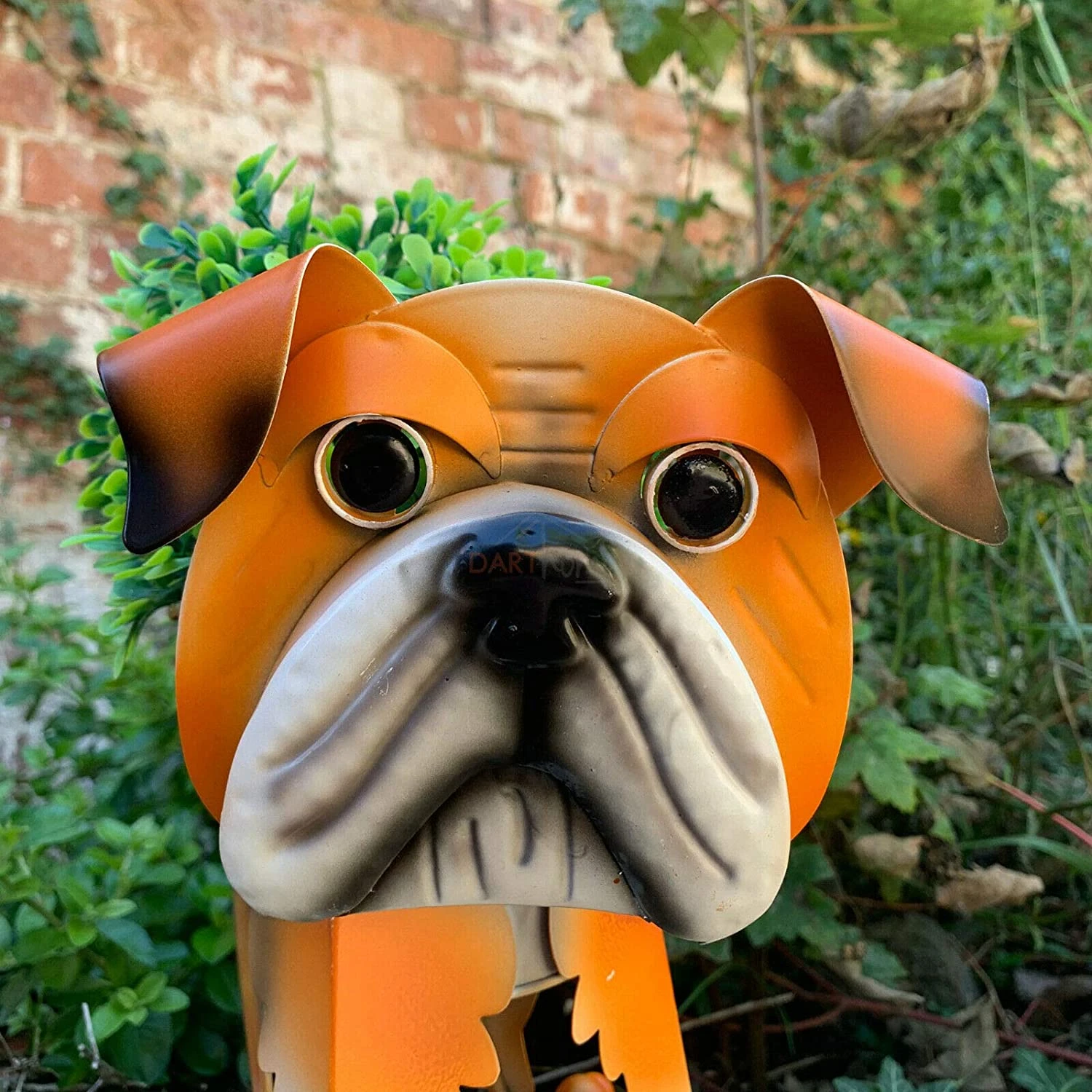 Darthome Limited Metal Wobbly Bulldog Planter 3 Darthome Limited Metal Wobbly Bulldog Planter - Image 3