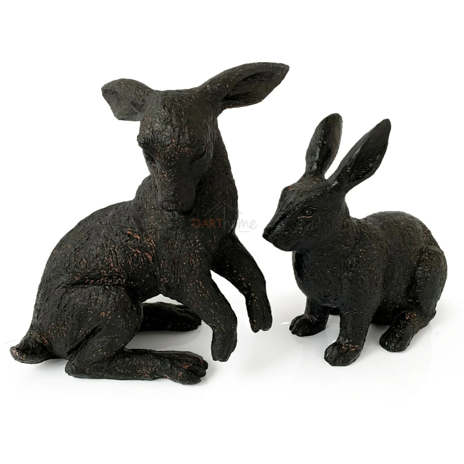 Darthome Limited Bronze Effect Resin Sitting Hare Outdoor Garden Statues 2 Darthome Limited Bronze Effect Resin Sitting Hare Outdoor Garden Statues - Image 2