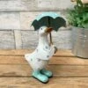 Darthome Limited Aqua Blue Polka Dot Duck With Umbrella