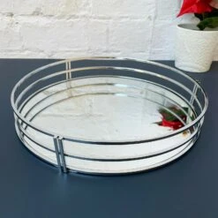 Darthome Limited Silver Mirrored Candle Plate 29cm