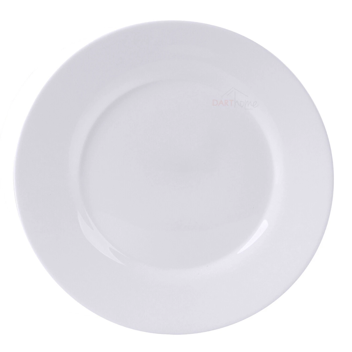 Darthome Limited 6pc White Ceramic Dinner Plates 25cm 2 Darthome Limited 6pc White Ceramic Dinner Plates 25cm - Image 2