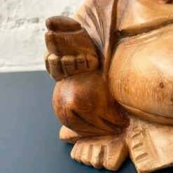 Darthome Limited Teak Wood Happy Buddha Sculpture -Decor Garden Shop 36 8737797e 66d1 4c3f aae4 17f954b75d8a