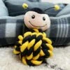 Darthome Limited Bumble Bee Rope Ball Dog Chew Toy