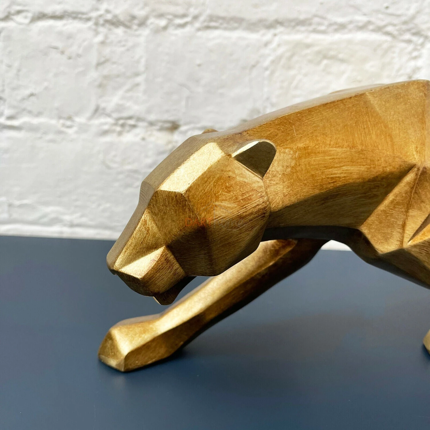 Darthome Limited Geometric Gold Leopard Ornament 46cm 2 Darthome Limited Geometric Gold Leopard Ornament 46cm - Image 2