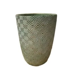 Darthome Limited Cement Tall Diamond Plant Pot 20cm - Green & Gold -Decor Garden Shop 37copy f15929c3 1d8f 4cb0 ac8c fd1f73f46761
