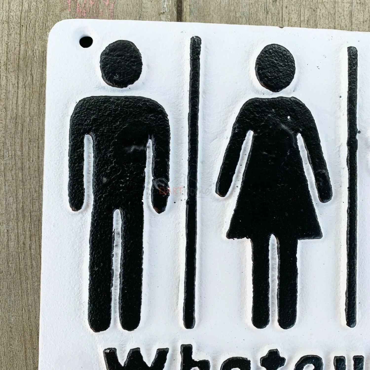 Darthome Limited Cast Iron Funny Toilet Sign - Whatever Just Wash Your Hands 4 Darthome Limited Cast Iron Funny Toilet Sign - Whatever Just Wash Your Hands - Image 4