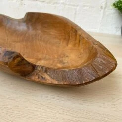 Darthome Limited Teak Root Wood Long Bowl 35cm -Decor Garden Shop 40 d852c04b 5f3c 4b70 ba27 9a262d4a4167