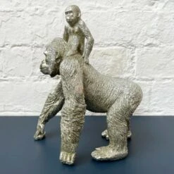 Darthome Limited Silver Gorilla With Climbing Baby Ornament 8 Darthome Limited Silver Gorilla With Climbing Baby Ornament -Decor Garden Shop 43 4086a214 0ca8 4aae 8d9d ef83814a903d