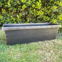 Darthome Limited 66cm Brushed Black Window Box Planter