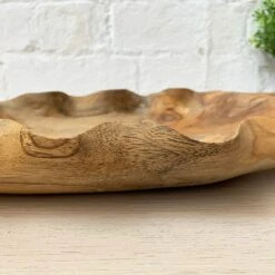 Darthome Limited Teak Root Wood Flat Leaf Shaped Bowl 39cm -Decor Garden Shop 48 746663da e82a 41b6 ab91 3f1827e1347c