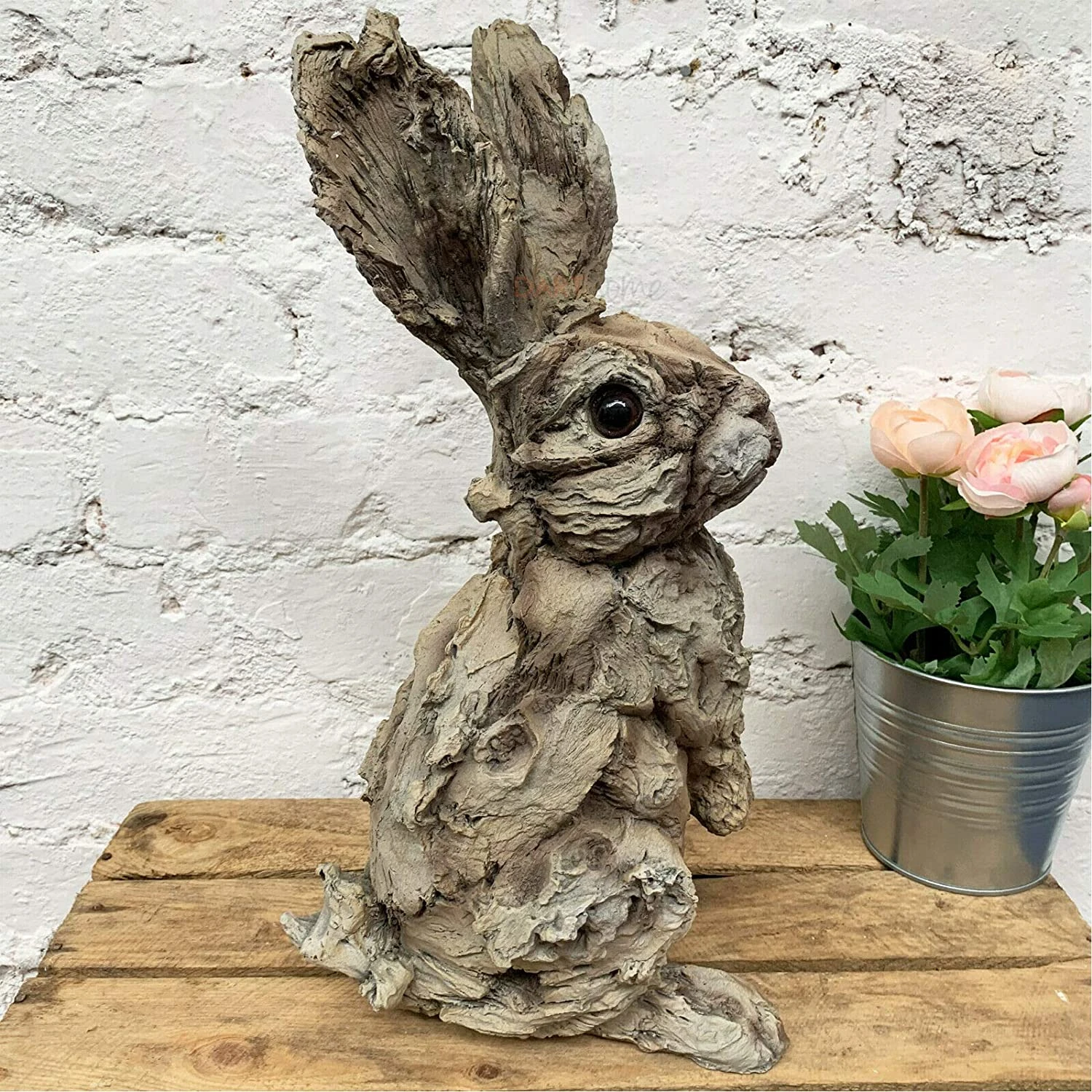 Darthome Limited Wood Effect Hare Sculpture 2 Darthome Limited Wood Effect Hare Sculpture - Image 2