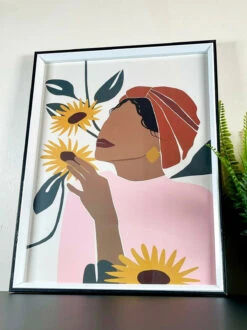 Darthome Limited Woman & Sunflowers Framed Print Wall Art -Decor Garden Shop 4 9ace245f 4a76 4031 a54d 10e2c1e53508