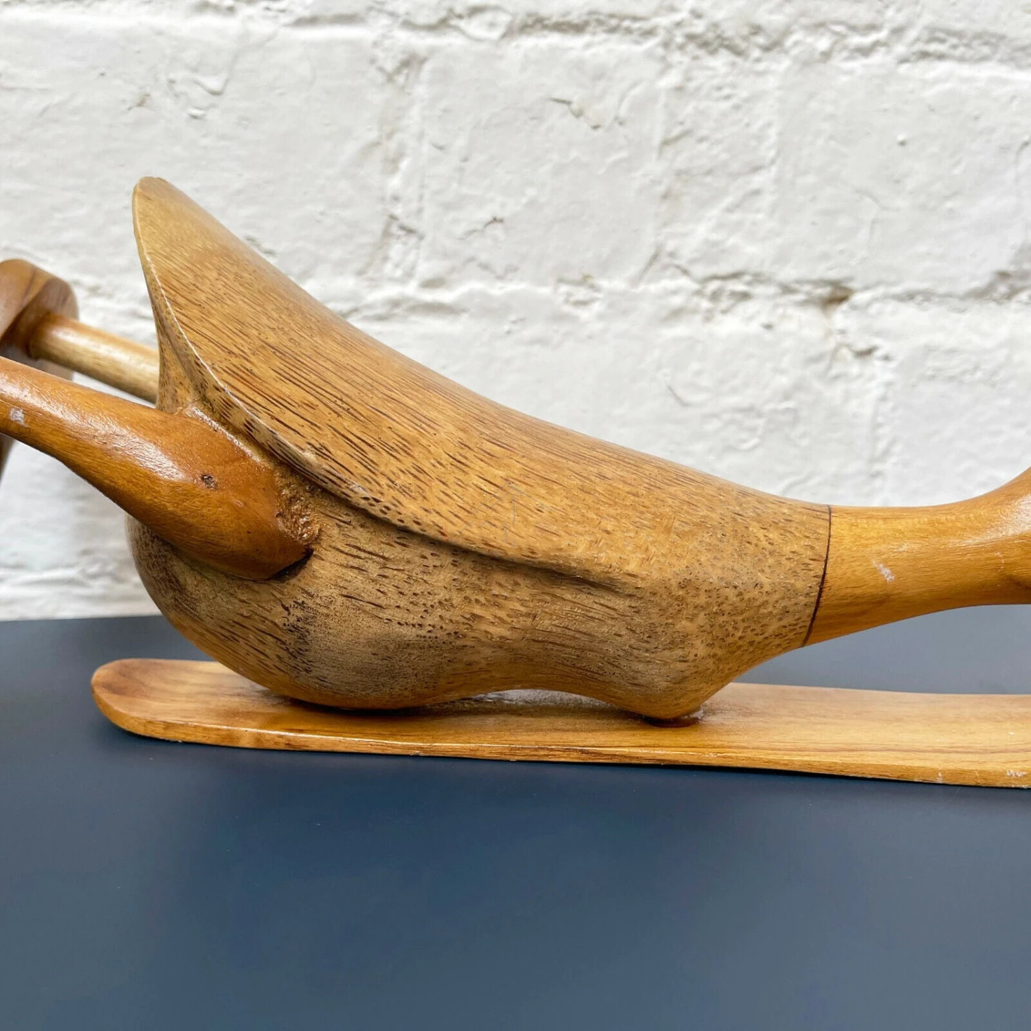 Darthome Limited Wooden Snowboarding Duck Ornament 36cm 4 Darthome Limited Wooden Snowboarding Duck Ornament 36cm - Image 4