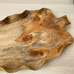 Darthome Limited Teak Root Wood Flat Leaf Shaped Bowl 39cm -Decor Garden Shop 50 c8ab768b be46 482f ba29 8282e27b29bb